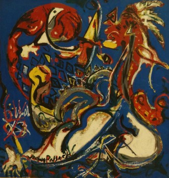  Jackson Arte - La Mujer Luna corta el círculo Jackson Pollock